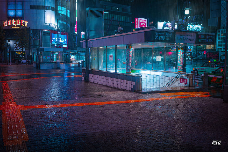 暴风雨前的宁静 霓虹之下宁静的东京街头