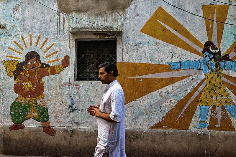 充满创意的墙绘街景 加尔各答的趣味街拍