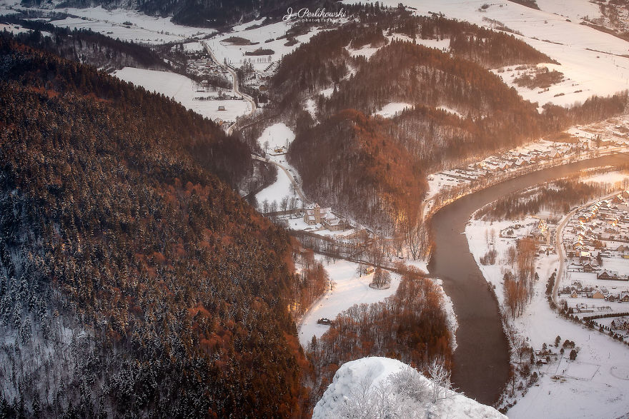 雪是冬日的魔法师 山谷中的唯美景致