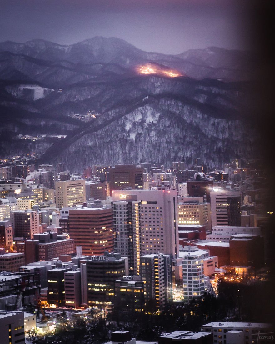 浪漫风雪夜归人 札幌冬日的大雪之夜