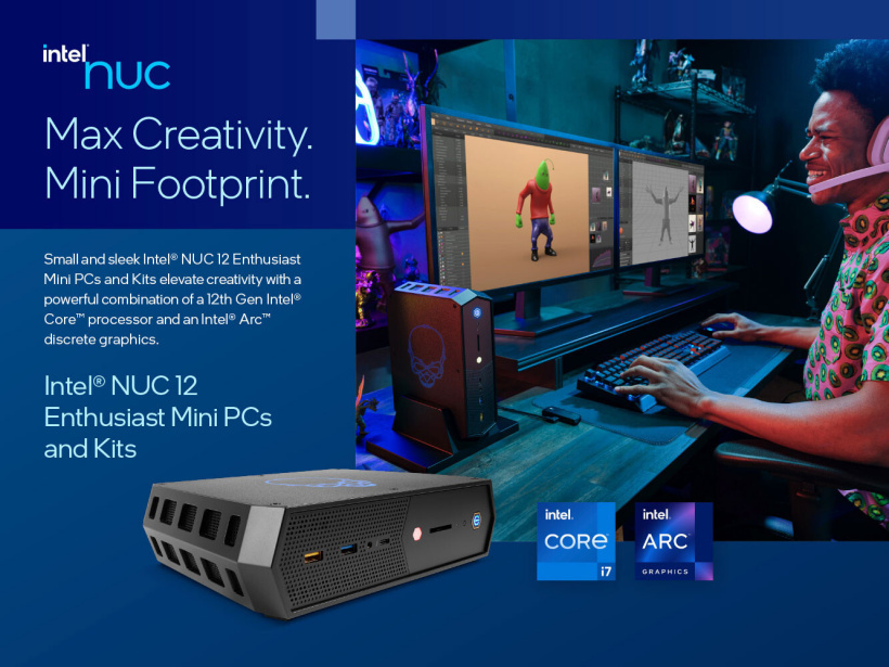 Intel巨蛇峡谷NUC发布 配备Arc A770M独立显卡