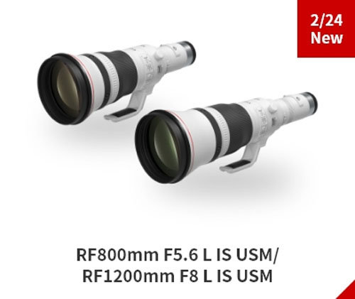 ° RF800mm F5.6L IS USMRF1200mm F8L IS USMͼع