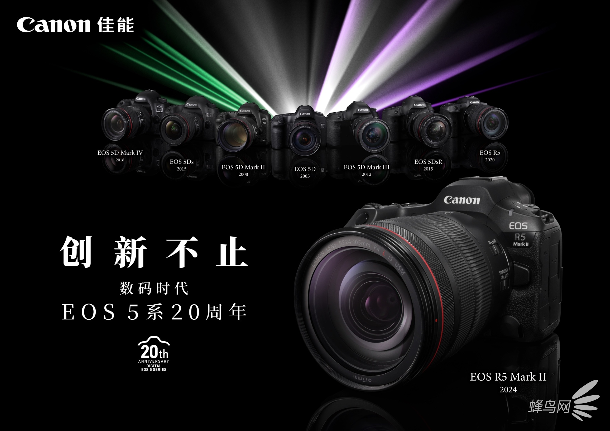 إ��Ի����� 5ϵ���治ֹ 2025����Ӱ����껪֮����EOS 5ϵ�������20���괴���ߴ���ڻ��ٰ�