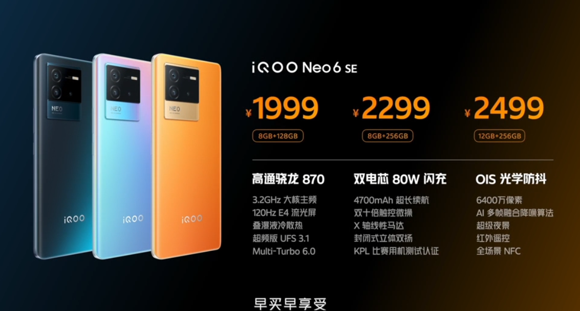 iQOO Neo6 SEʽ ۼ1999Ԫ