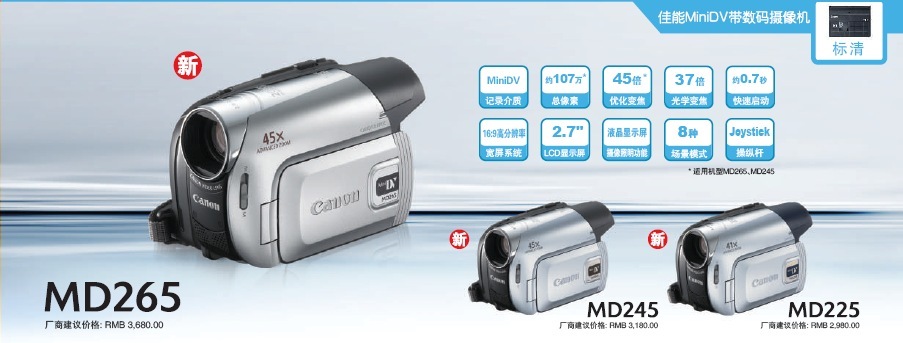  miniDVMD225/245/265