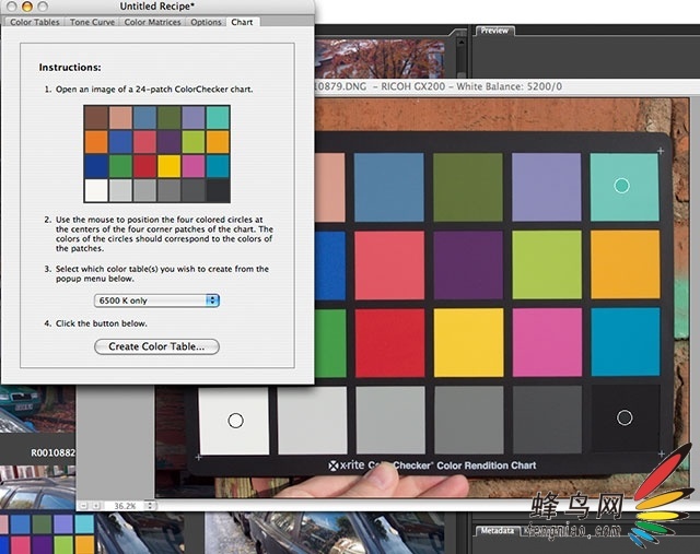ʹColorCheckerɫAdobe Camera Rawֵ֧뵥DNGʽͼɫļ