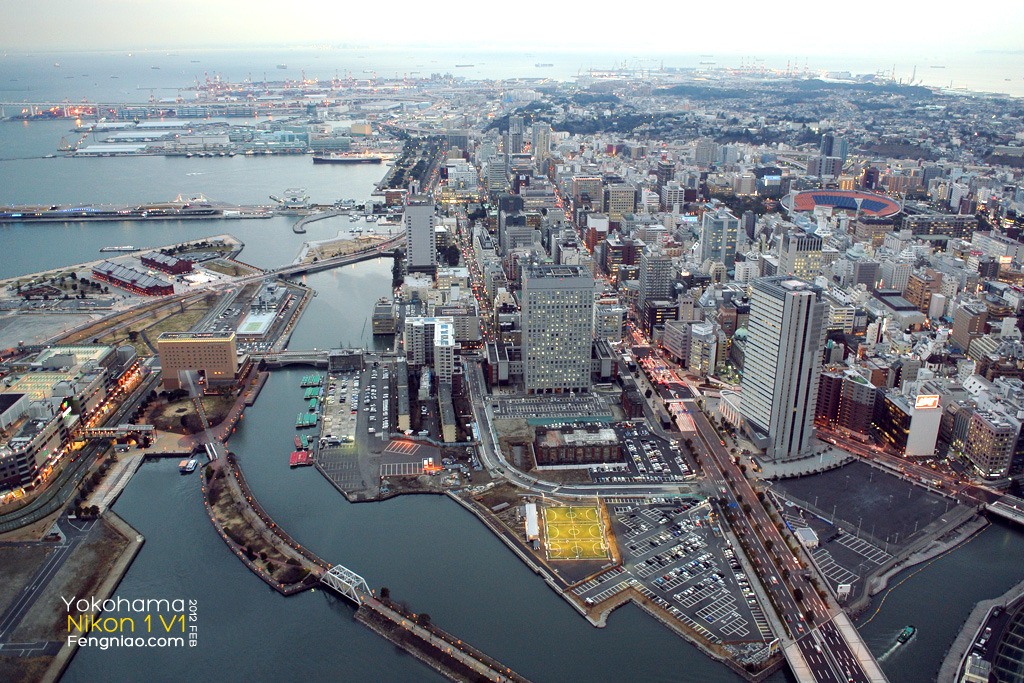 游日本最高大楼地标大厦 观横滨都市美景