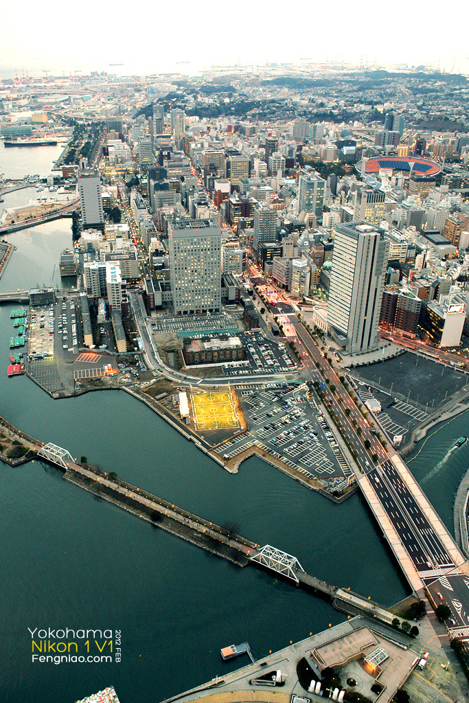 游日本最高大楼地标大厦 观横滨都市美景