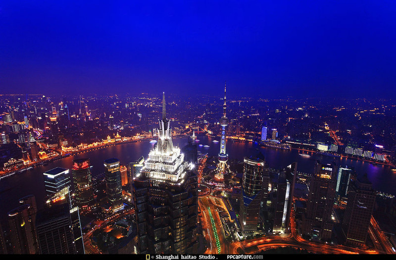 大上海之夜 一座充满魅力的现代化都市