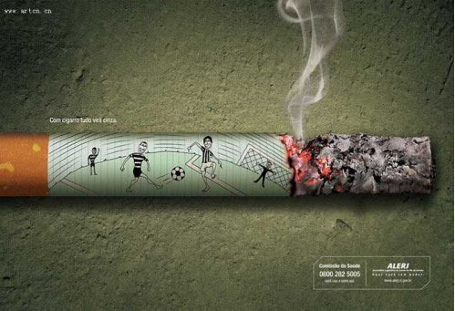 震撼的戒烟广告