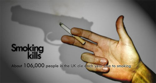 震撼的戒烟广告