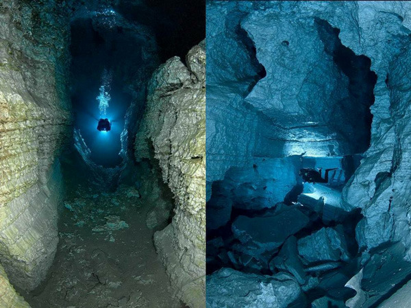 美丽新世界！深入俄国最长水下洞穴