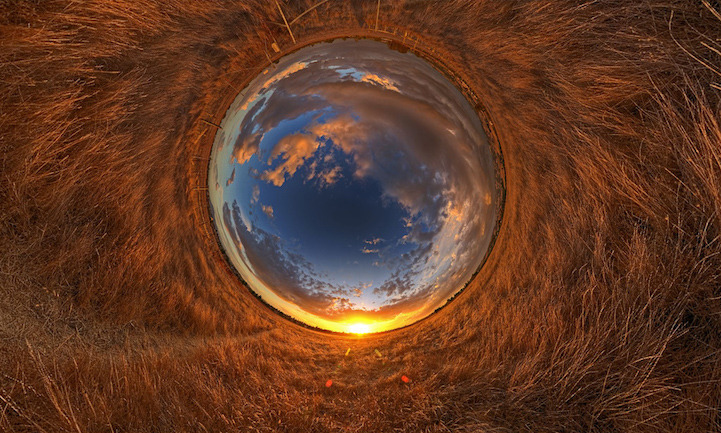 “微型星球”上的美丽世界 观念摄影作品 