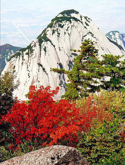 今秋华山行摄火爆 深秋山间处处皆美景