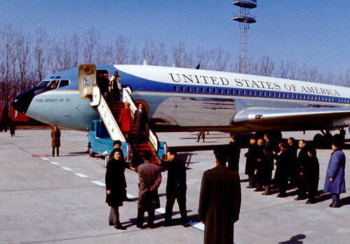 美国前总统尼克松首次访华密照曝光